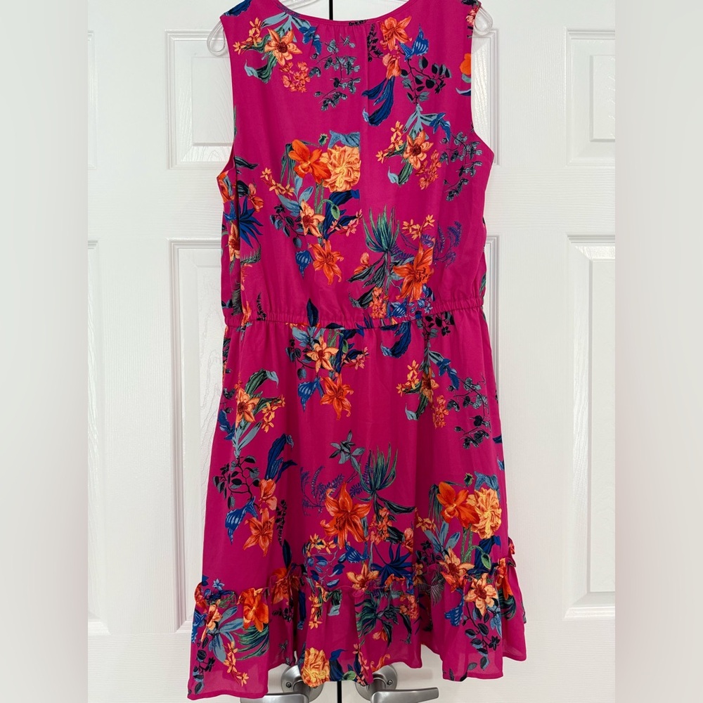 INC International Concepts Women’s Floral Pink A-Line Dress - Picture 5 of 10